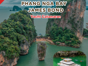 PK.14 ทัวร์อ่าวพังงา + James Bond By  Yacht Catamaran